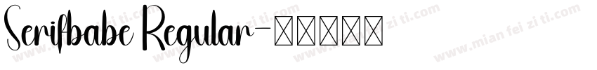 Serifbabe Regular字体转换